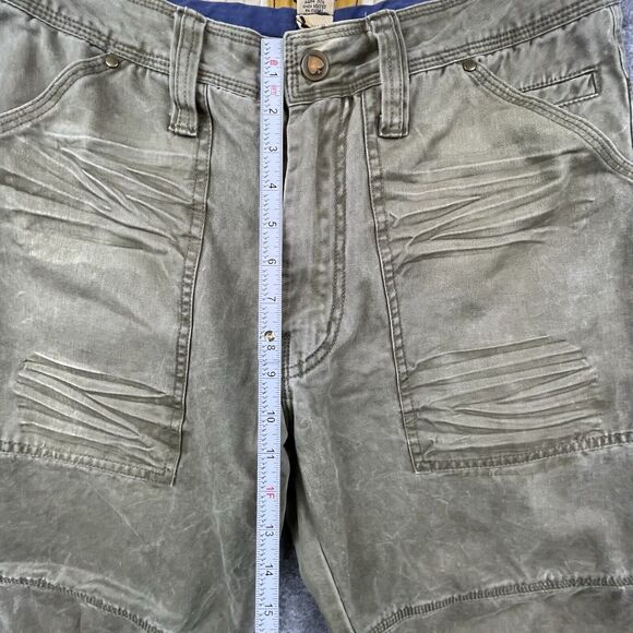 Vintage Trailer Jeans 30 Tan Grunge Skater Articulated Knee Biker Flap Pocket - Picture 6 of 10